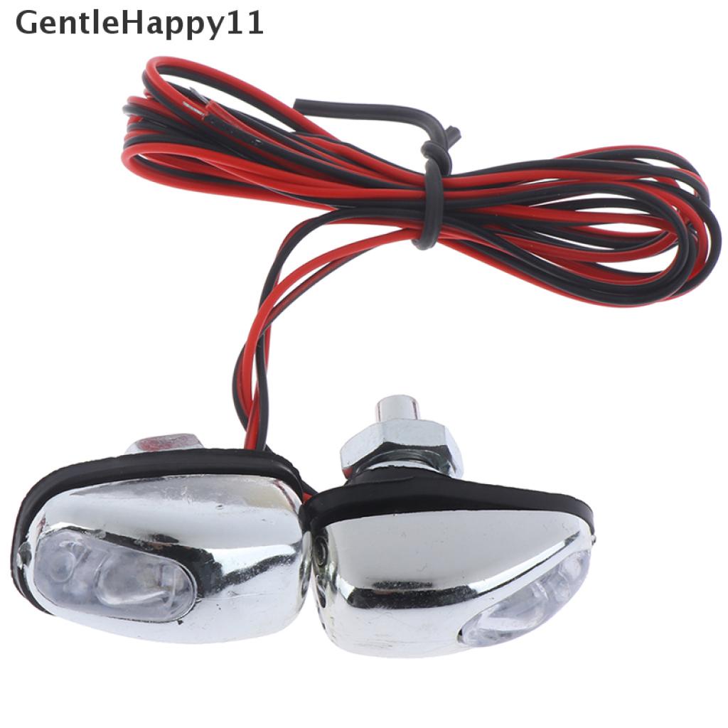 Gentlehappy 2pcs Nozzle Spray Jet Wiper Kaca Depan Mobil Dengan Lampu Led