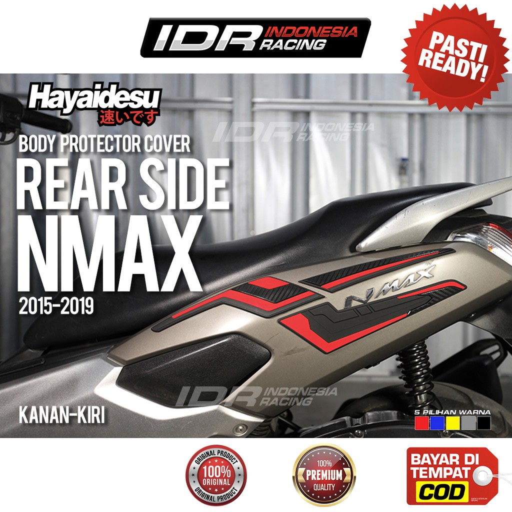 Rear Side Cover NMAX Samping Hayaidesu Body Protector Karet Pelindung Yamaha