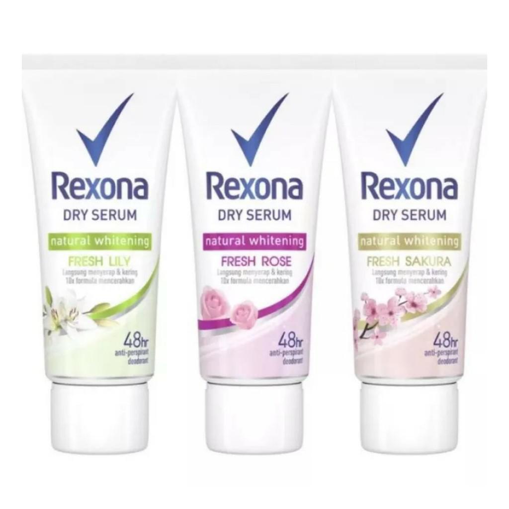 TERMURAH REXONA DEODORAN DRY SERUM NATURAL WHITENING FRESH LILY FRESH SAKURA FRESH ROSE 50ML