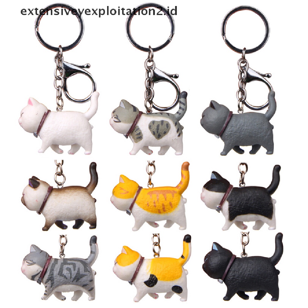 (Hotter) Gantungan Kunci Kucing Lucu Gantungan Kunci Hadiah Anak Keyring