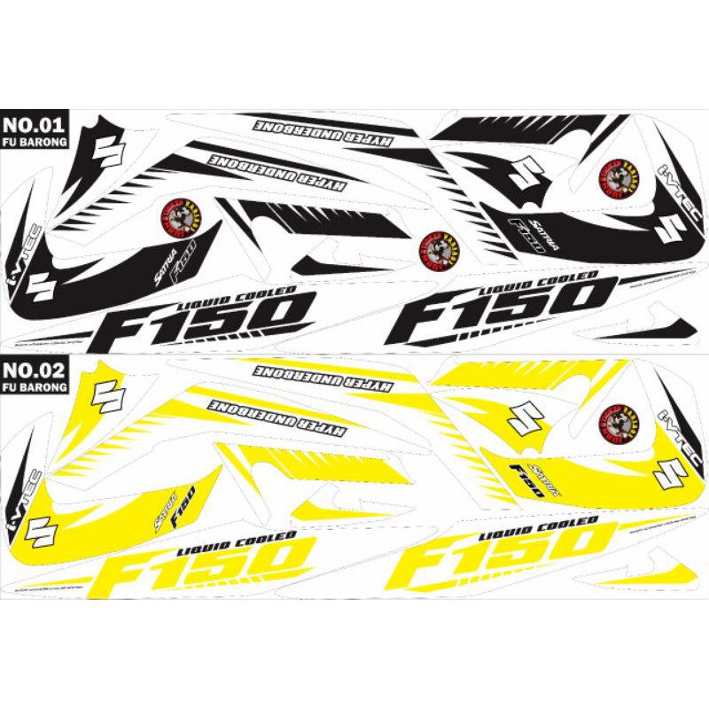Striping Motor Satria fu barong lama variasi lis cover body motor