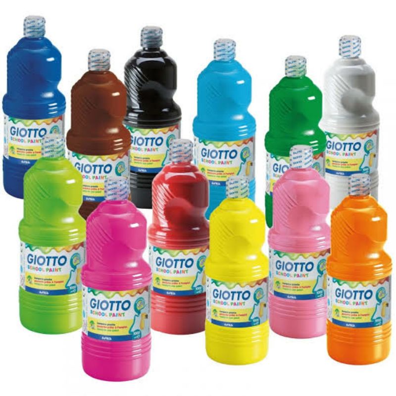 

GIOTTO SCHOOLPAINT WASHABLE FINGER PAINT CAT AIR BISA CUCI 1000 ML