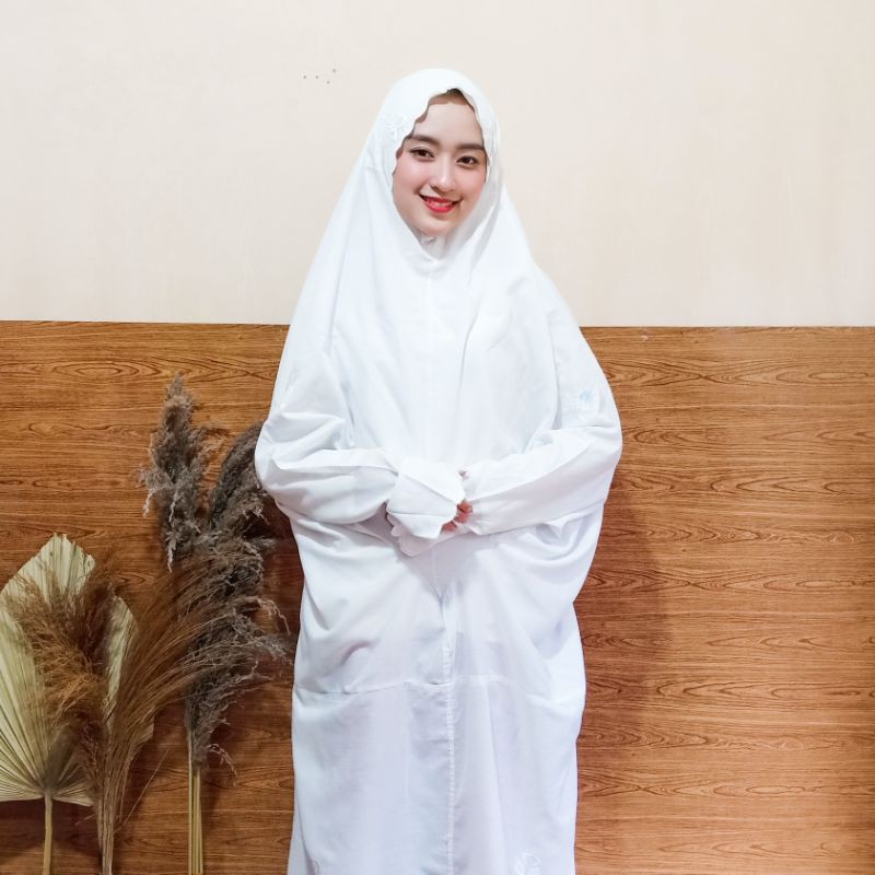 Mukena Terusan Putih Preloved