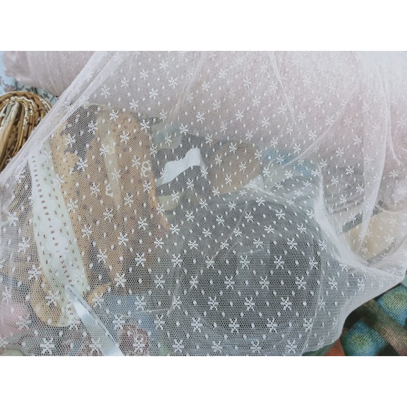 Kain Tulle Polkadot Bintang / Tulle SNOW FLAKES / Tulle Star