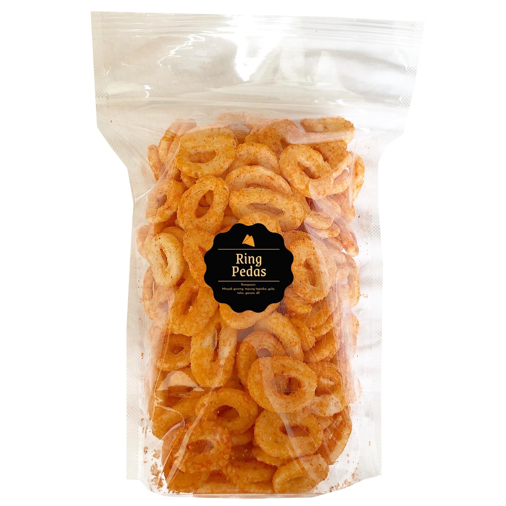 [DELISH SNACKS] Paket Bundling Ring Cheese + Pedas (L) / Bundle Package Snack Cemilan Camilan Ring Keju