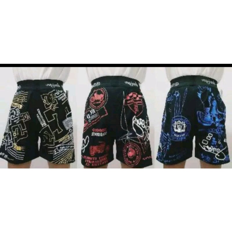 celana pendek boxer hitam Dewasa Cowok Cewek