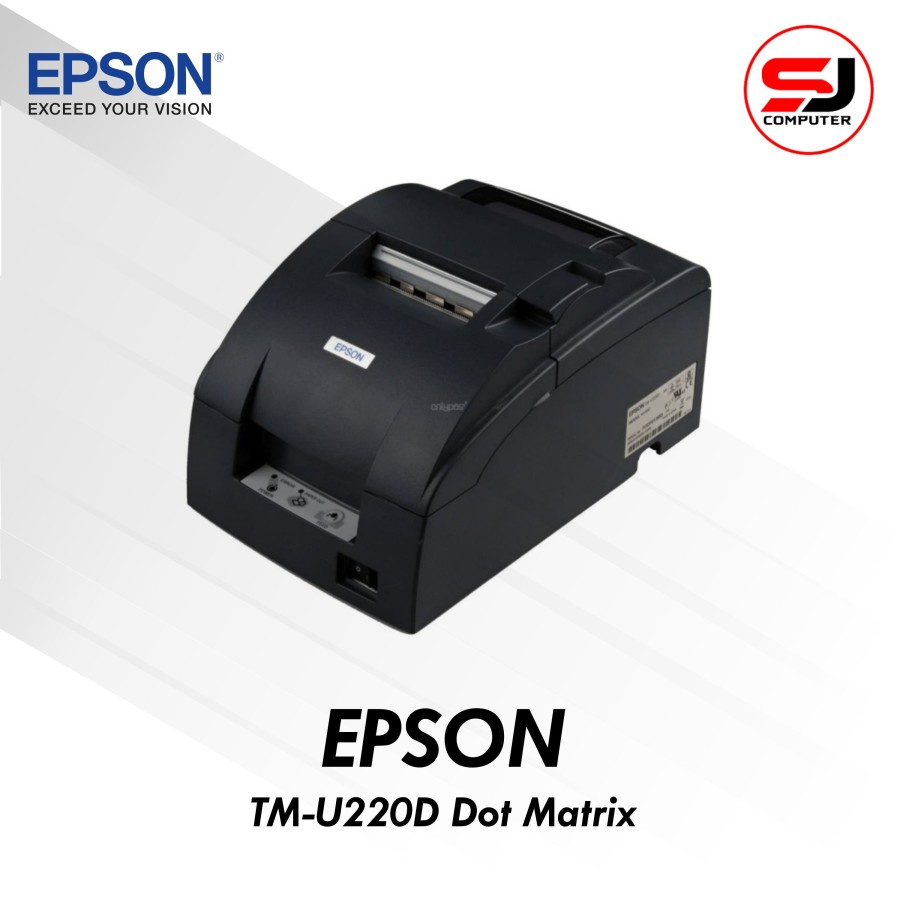 Printer EPSON TM-U220D USB Dot Matrix Manual Cutter