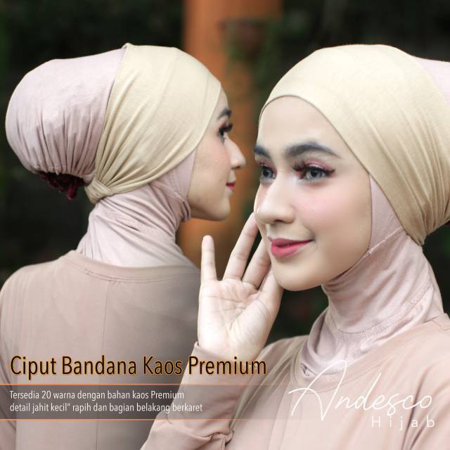 CIPUT BANDANA KARET KAOS/ INNER BANDANA KAOS RAYON