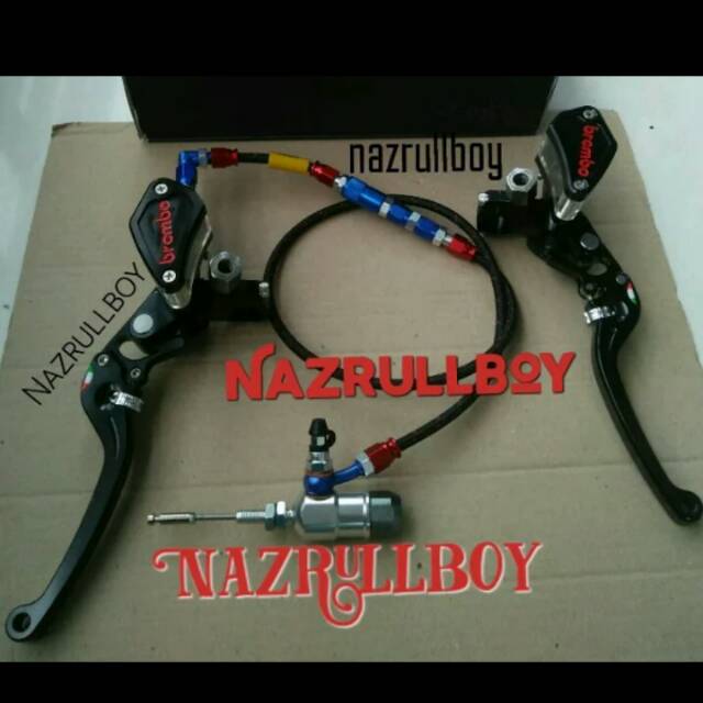 Master rem brembo dan kopling hidrolik set plus selang psi