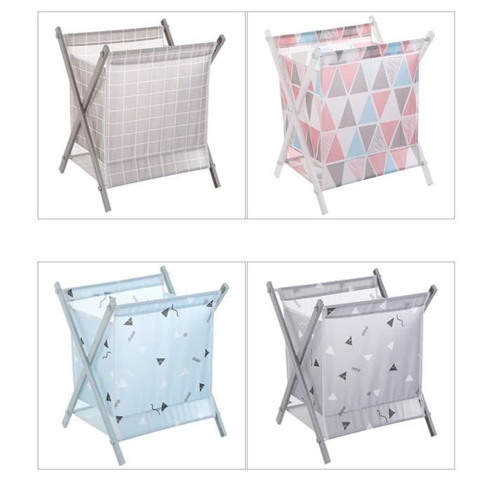 SHENAR MULTI STORAGE BASKET / LAUNDRY BAG KERANJANG BAJU KOTOR LIPAT TEKUK SILANG / TEMPAT MAINAN ANAK