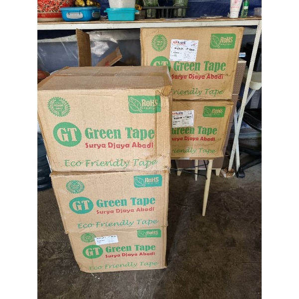 MASKING TAPE / LAKBAN KERTAS / GREEN TAPE WARNA BEIGE