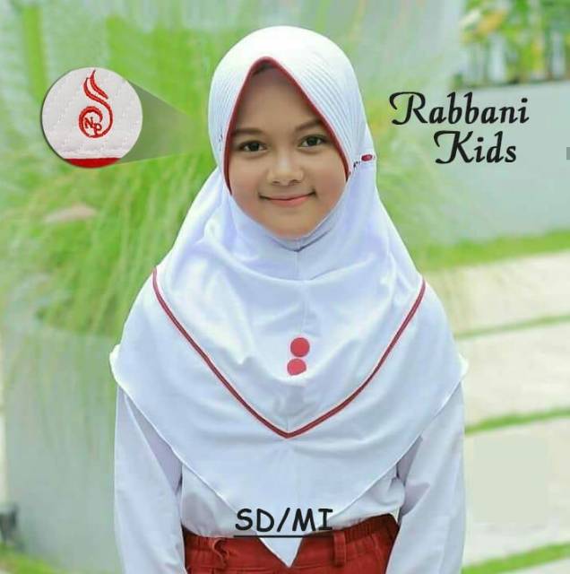 Jilbab anak sekolah Rabbani kids Ori Nazilla