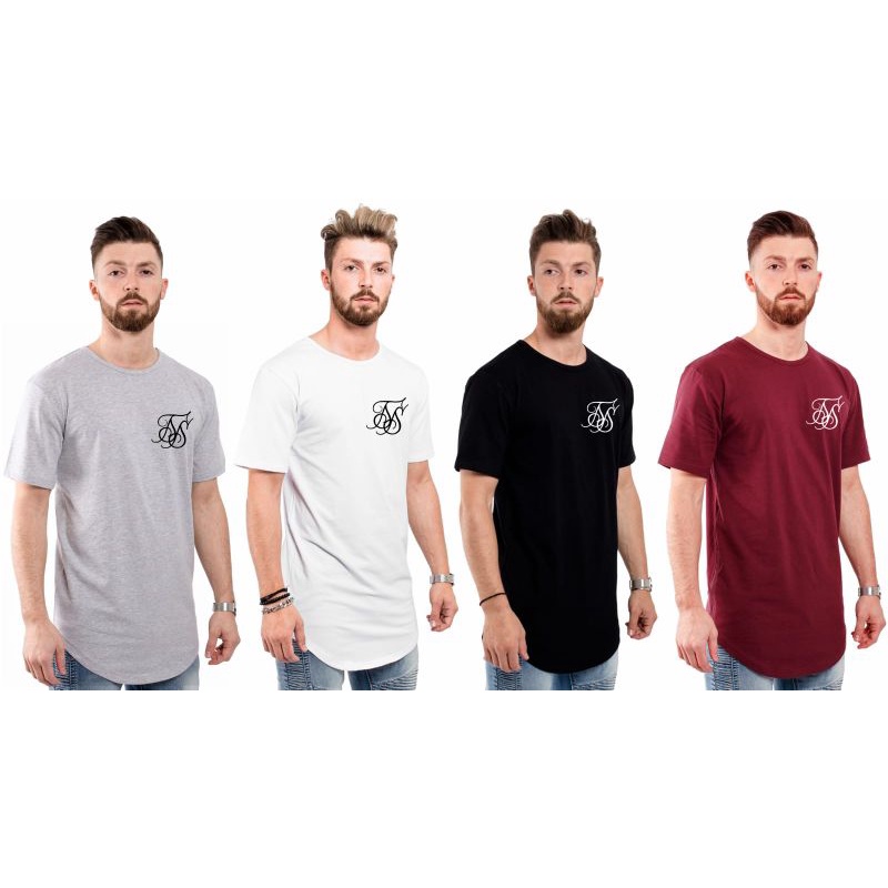Kaos Pria Longline Polos Ss