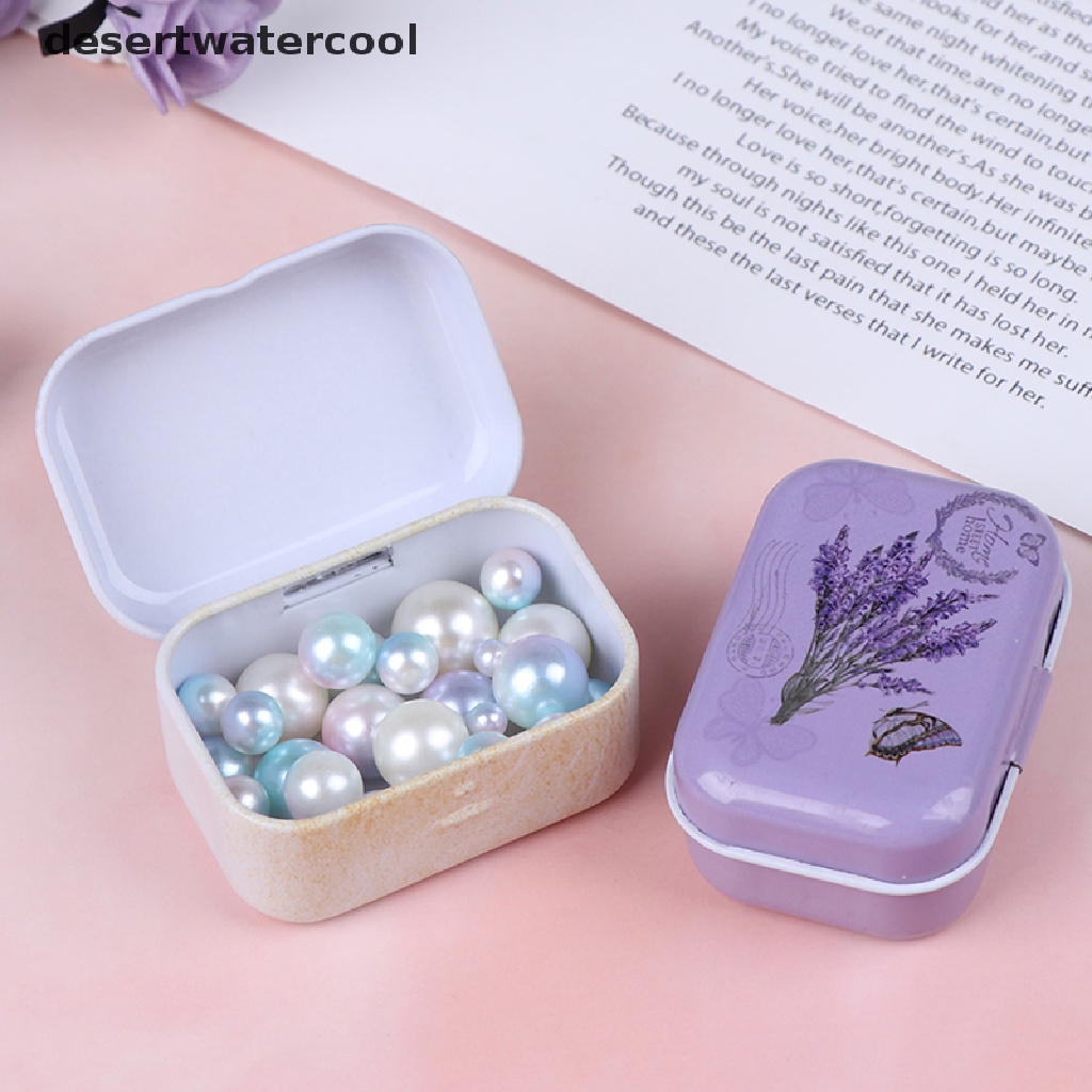 Kotak Penyimpanan Perhiasan / Permen mini Motif Lavender