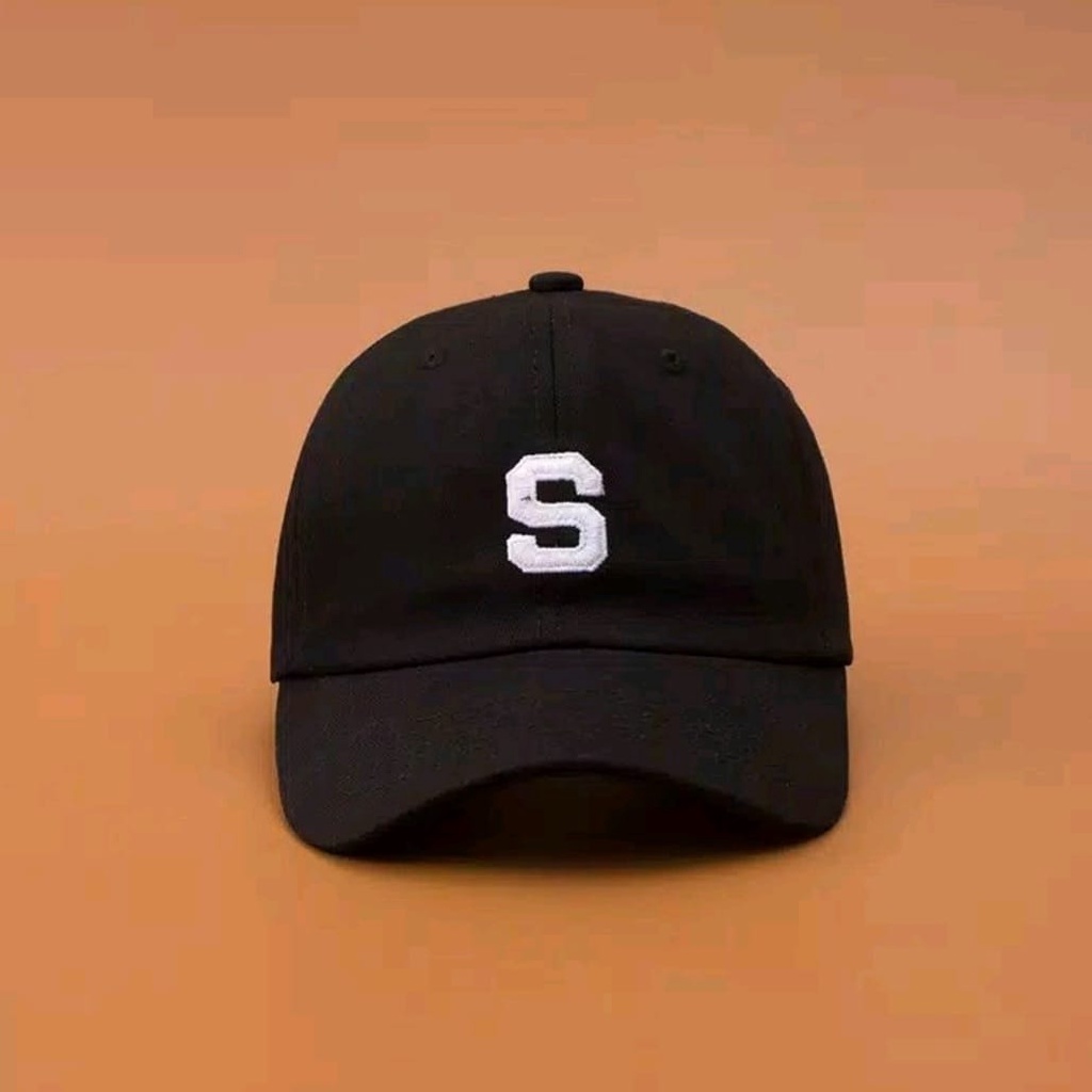 Topi Baseball Pria Original Distro Logo S / Topi Baseball Terkeren Masa Kini 2022 Logo S / Topi Style Alfabet Bordir Viral M S High Quality distro Premium