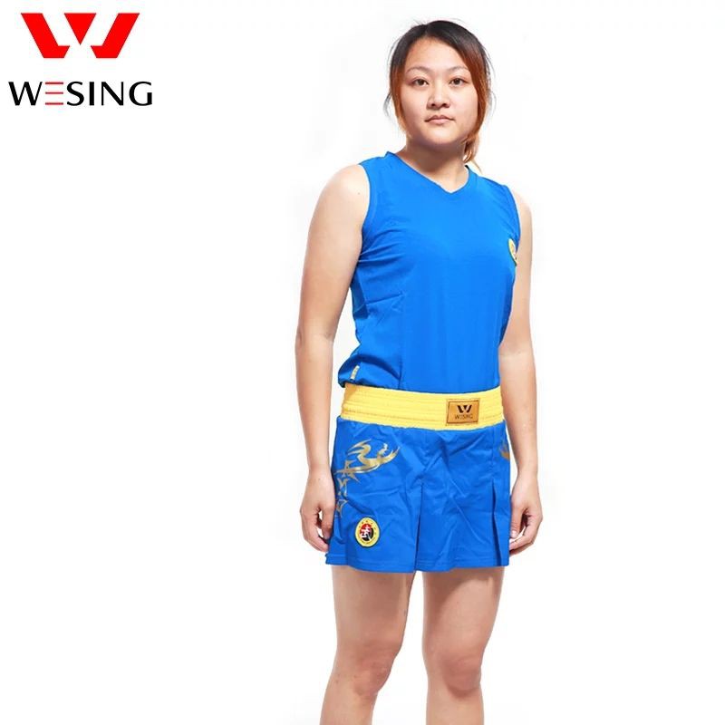 Wesing Wushu sanda baju tanding seragam putri wanita Original Naga
