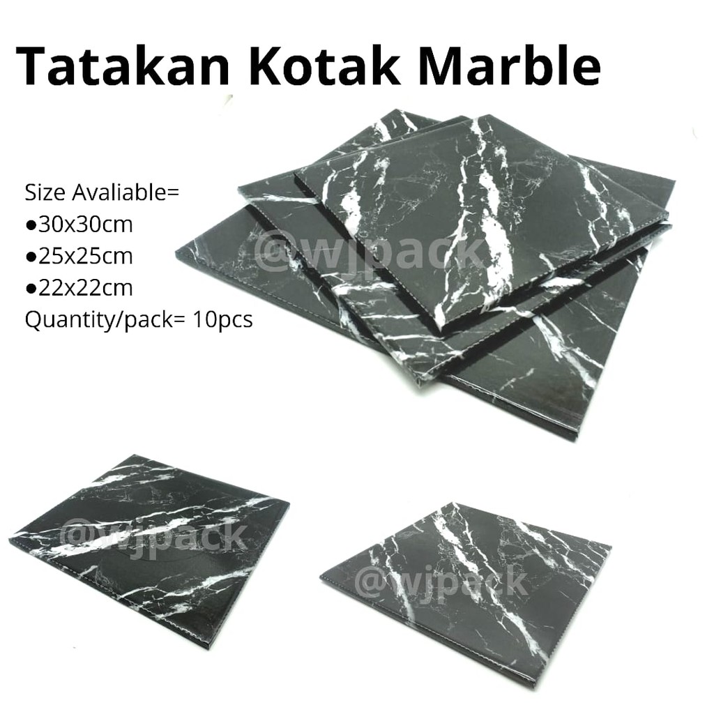 TATAKAN KUE MARBLE/10PCS