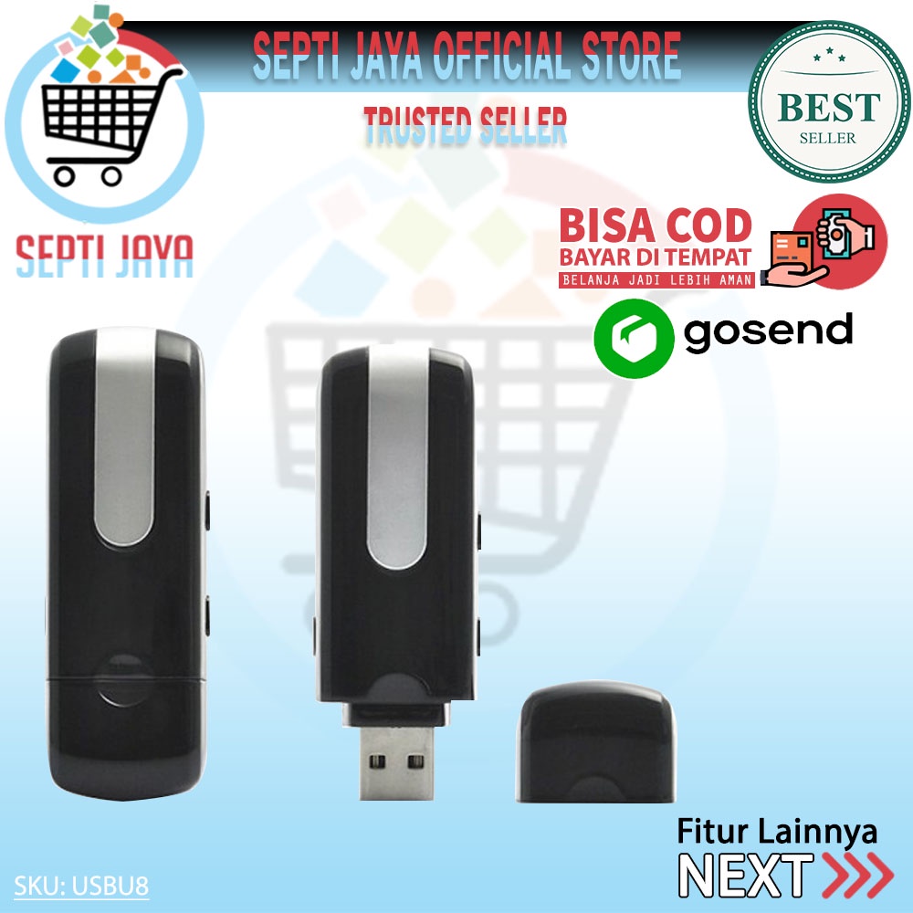 YC22 SPY MINI USB DVR SPYCAM KAMERA U8 U Disk Camera / USB Camera Spycam / Camera Hidden Usb Spy cam