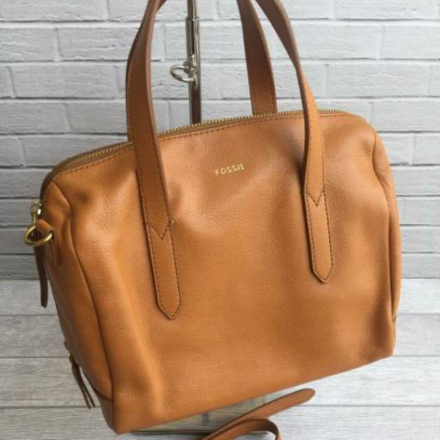 fossil sydney satchel tan