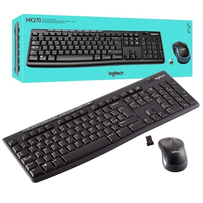 Logitech Keyboard + Mouse Wireless MK270R