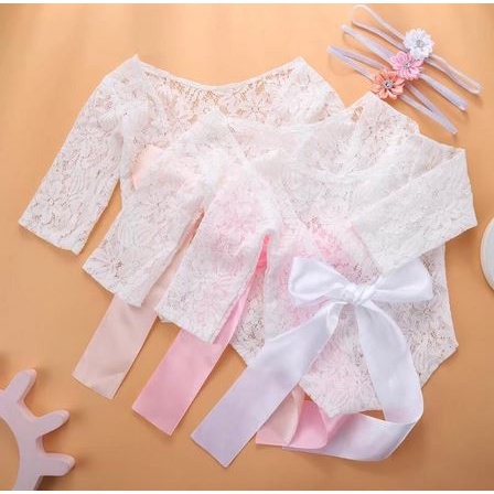Newborn Photography Properties - Baby Girl Lace Rompers