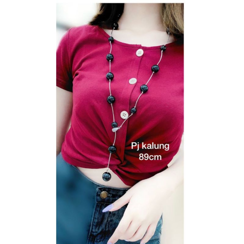 Kalung etnik Fashion import mutiara pearl 05 Bahan bagus tidak mudah berkarat