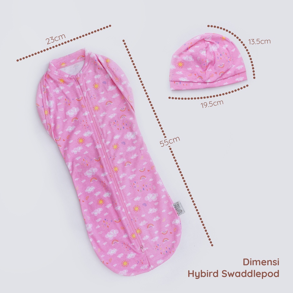 CuddleMe Hybrid Swaddlepod Bedong Bayi Instan - Bedong Bayi