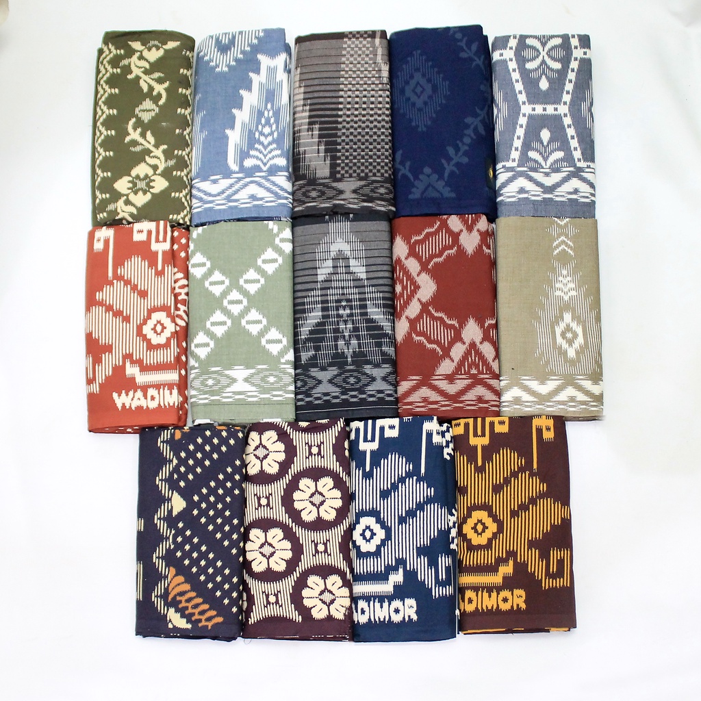 [BALI WARNA] Sarung WADIMOR Motif Bali - Kain Sarung Pria Tenun Tradisional Songket Batik Premium Dewasa Sholat Santri GROSIR