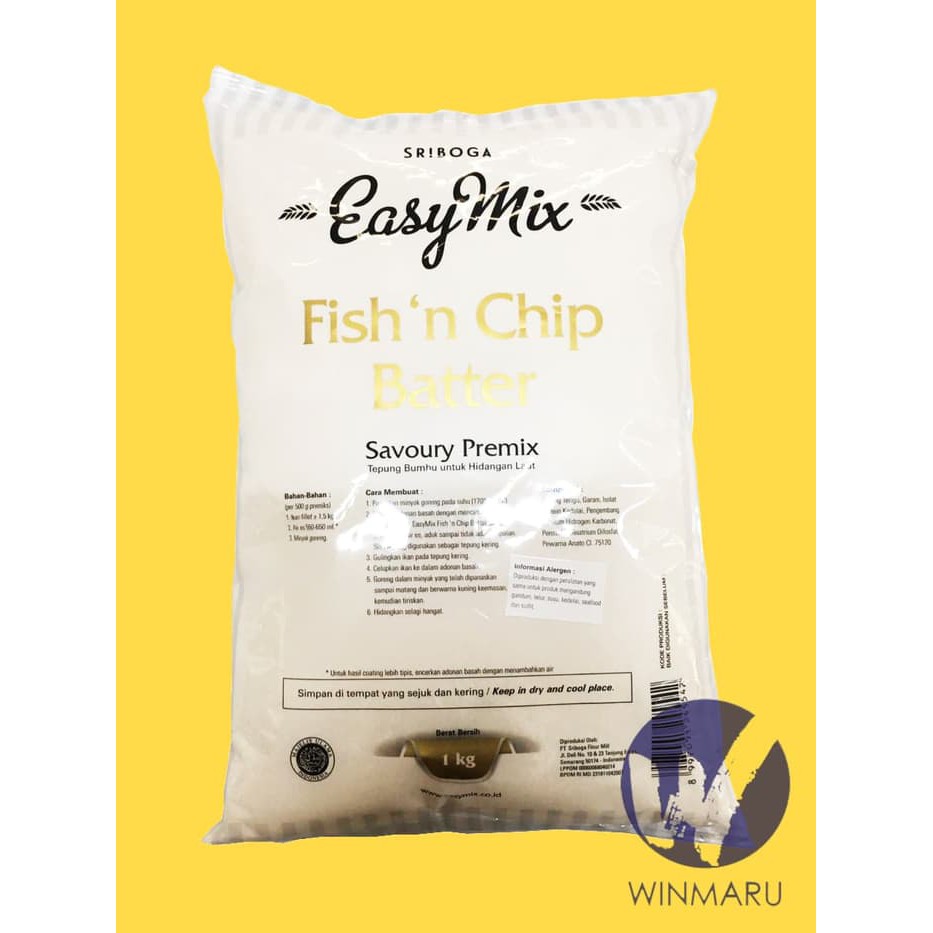 

SRIBOGA EASYMIX - FISH N CHIP BATTER 1 KG