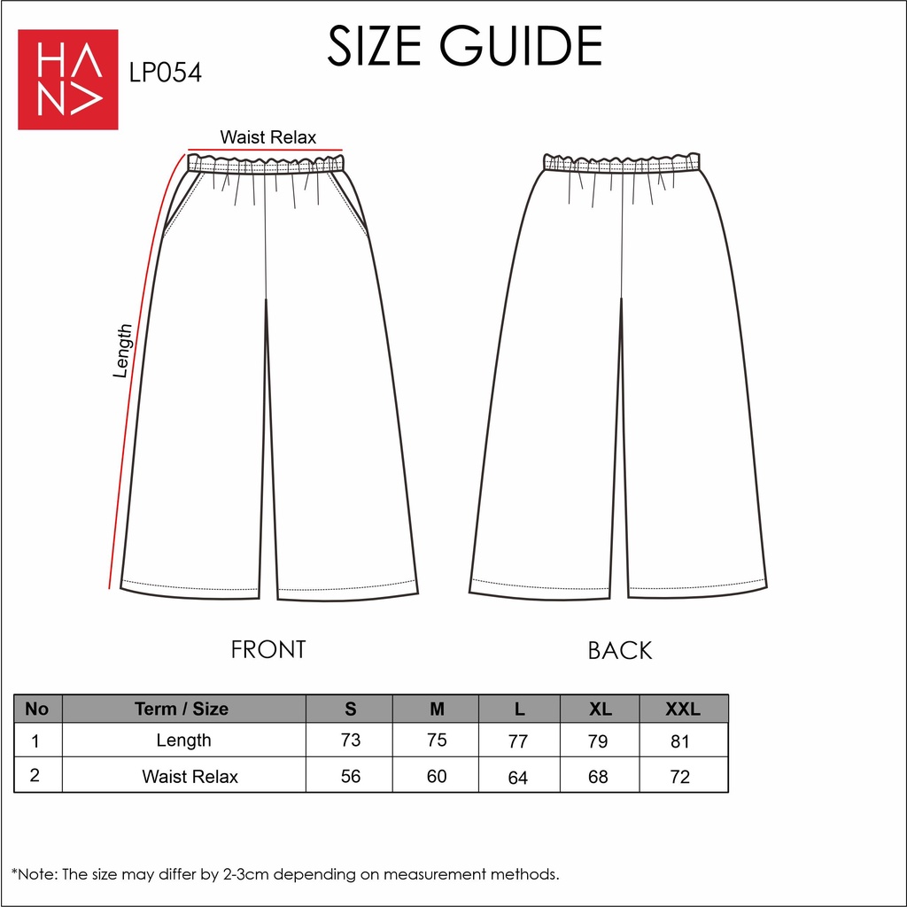 HanaFashion JKT - Maika Pants Celana Kulot  Bahan Wanita - LP054