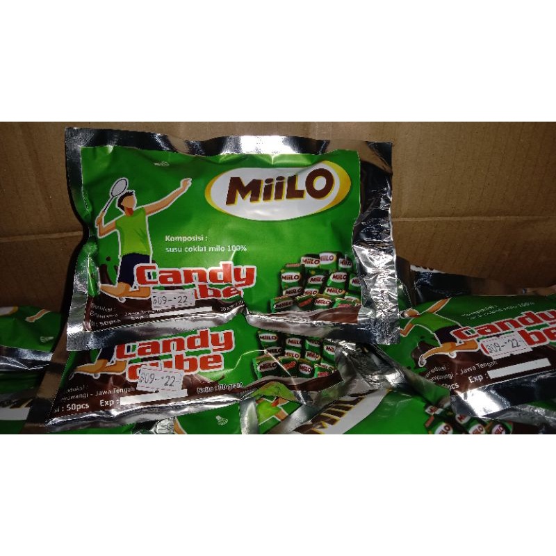 permen miilo cube isi 50 ,. PERMEN MILO CUBE CANDY VIRAL TERLARIS DAN TERMURAH  ( kemasan )