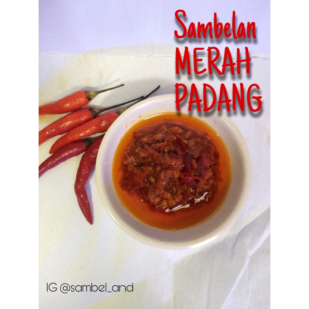

SAMBELAND- Sambelan MERAH PADANG botol kecil 100gram