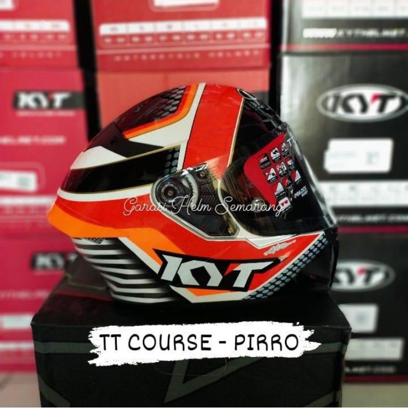 TT COURSE PIRRO HELM FULL FACE KYT GARASI HELM SEMARANG