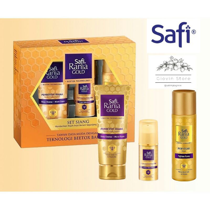 Paket Safi Rania Murah Skincare Set Siang Cleanser Serum Toner Safi Malaysia