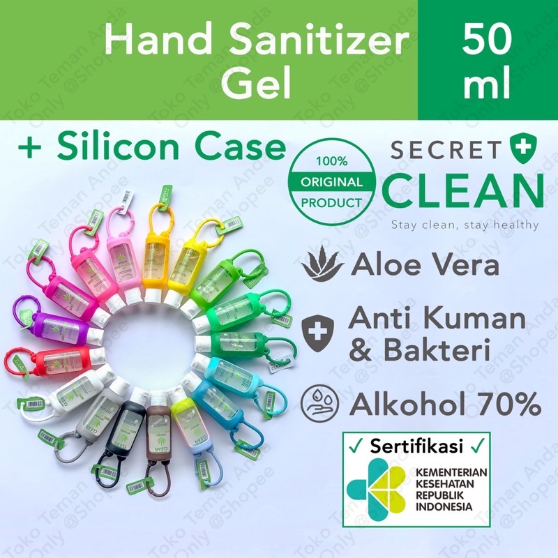 SECRET CLEAN HAND SANITIZER - FREE SILICON CASE