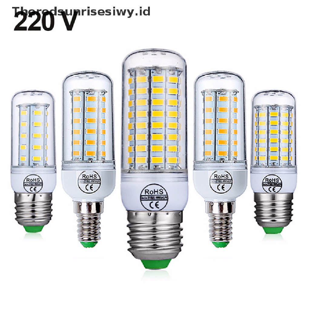 (Theredsunrisesiwy.Id) Lampu Bohlam Jagung Led E27 220v 240v 48 60 80 126 200 Led