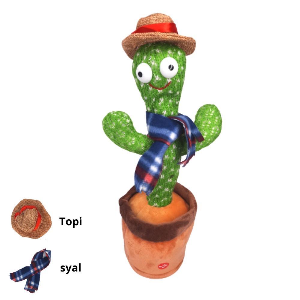 [✅COD] Mainan Kaktus Bergoyang Dancing Cactus Boneka Kaktus Goyang dan Bicara Kaktus Joget Ngomong