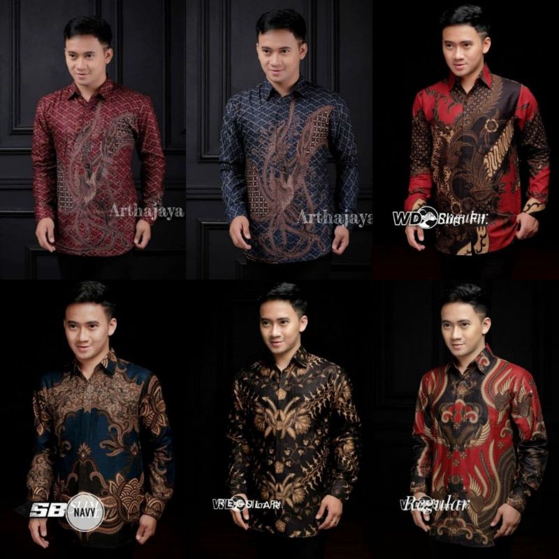 NEW ARRIVAL DISTRO BATIK PRIA BORDIR SOGAN HRB026 BATIKAF