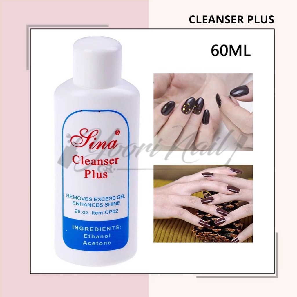 Cleanser plus cairan pembersih uv gel nail art dan kuas