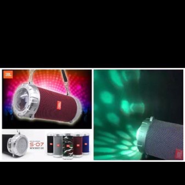 Speaker Bluetooth Wireless Bt JBL S07 Portable lampu disko