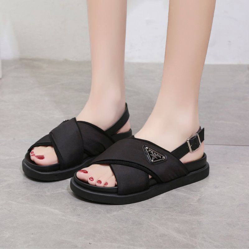 10490 Sandal Tali Wanita Sendal Gunung Flat Shoes Import