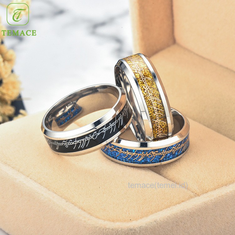 Cincin Pria dan Wanita Tauhid Kalimat Syahadat Muslim Islami Kaligrafi Arab Original Termurah Couple