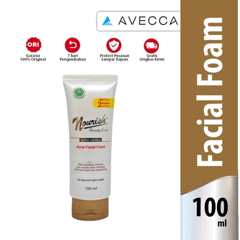 Nourish Beauty Care Acne Facial Foam 100 Ml Pembersih Wajah Sabun Jerawat Shopee Indonesia