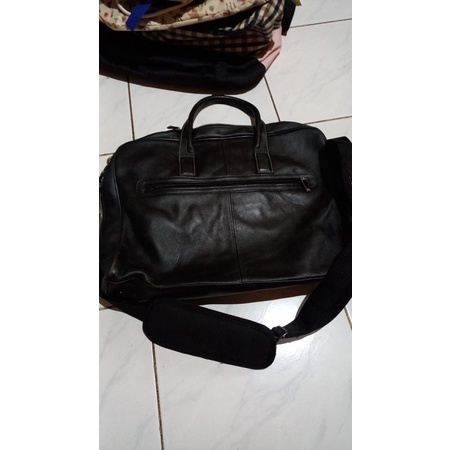 tas kulit asli  laptop kerja SAMSONITE second