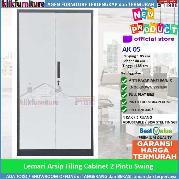 

Filling Cabinet Filing Cabinet Besi Lemari Arsip Kantor 2 Pintu Full Plat Ak 05