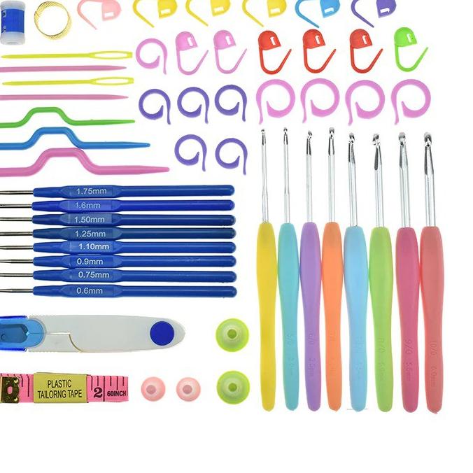 ֍ Alat Rajut Set / Hakpen Set / Perlengkapan Rajut Set / Jarum Rajut Set - BOX ➯