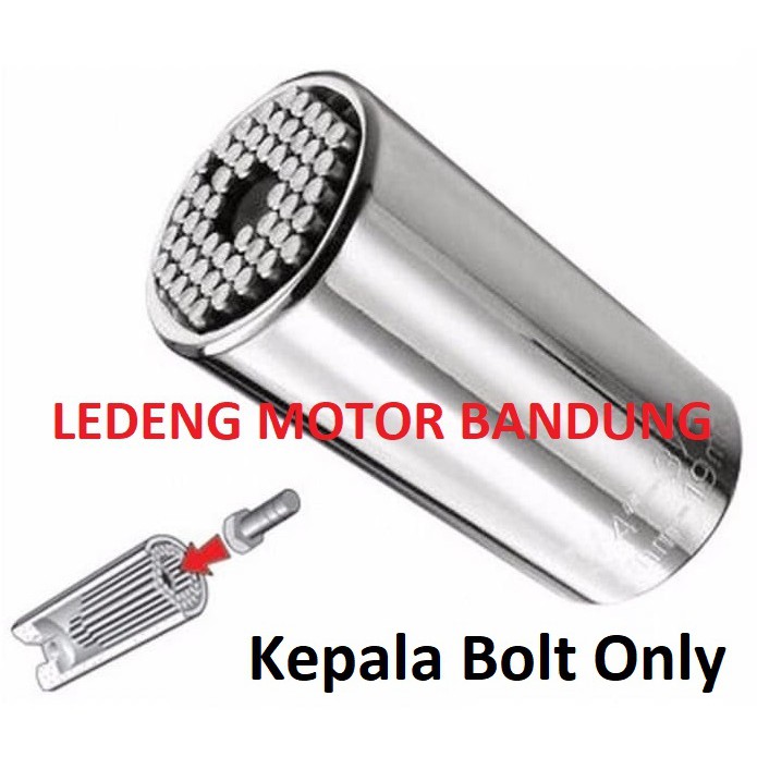 Kepala Gator Grip Universal Socket Kunci Pas Super Seba Guna Multi Fungsi Bolt Only