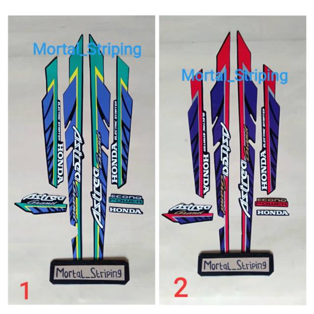 STIKER STRIPING & LIS BODY HONDA ASTREA GRAND 93 1993