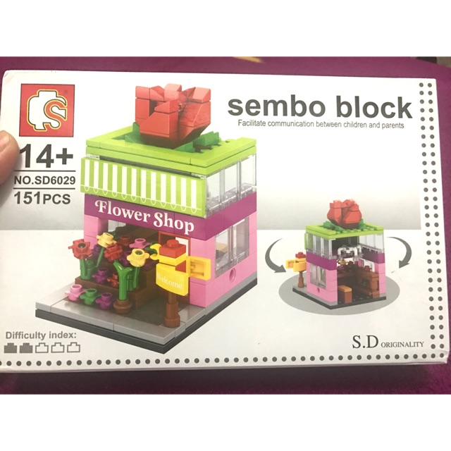 SEMBO BLOCK FLOWER SHOP original asli