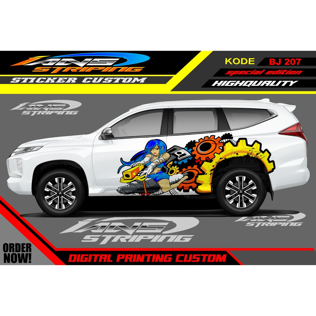 STICKER MOBIL PAJERO, FORTUNER